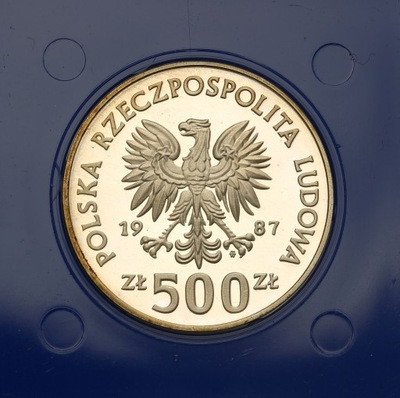 PRL 500 złotych 1987 Kazimierz Wielki st.L