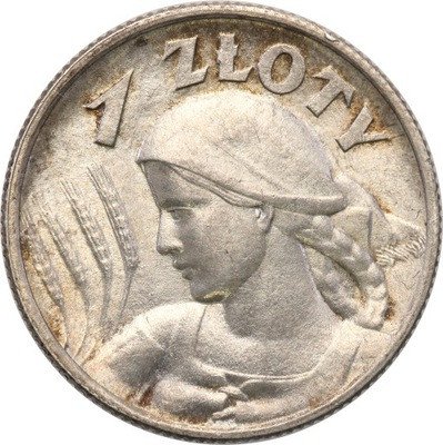 II RP 1 złoty 1925. (kropka) st.1-/2+