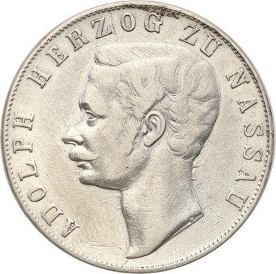 Niemcy Nassau TALAR 1860 st.3+