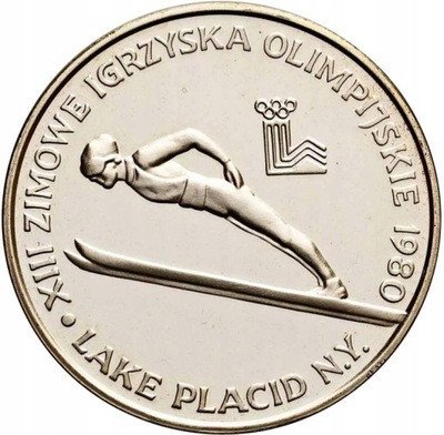 200 złotych 1980 Oly Lake Placid bez znicza st. L-