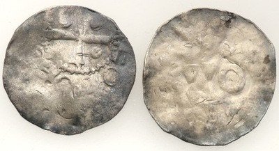Niemcy Średniowiecze Fryzja denary XIw. 2 szt st.4