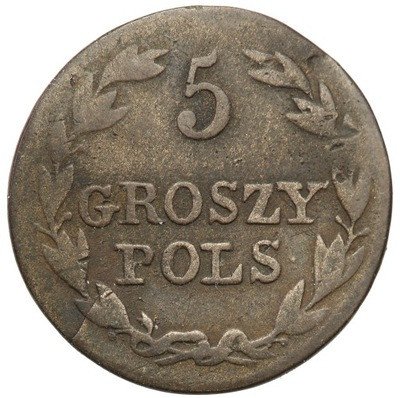 Polska 5 groszy 1827 FH Mikołaj I st.3