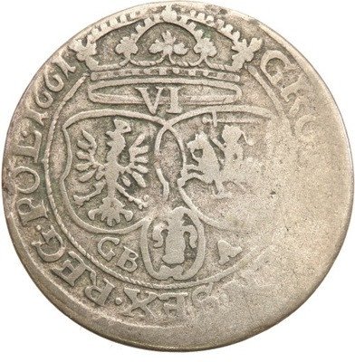Jan Kazimierz szóstak 1661 GB-A Lwów st.3-