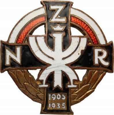 II RP odznaka patriotyczna NZR (?) 1905-1935