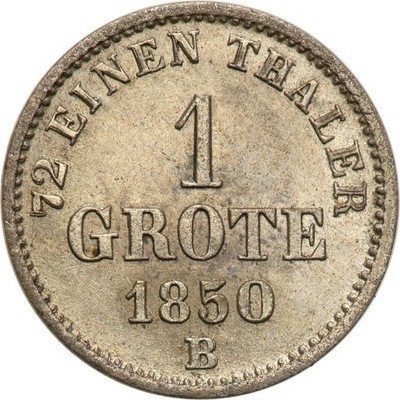 Niemcy Oldenburg 1 Grote 1850 st.1