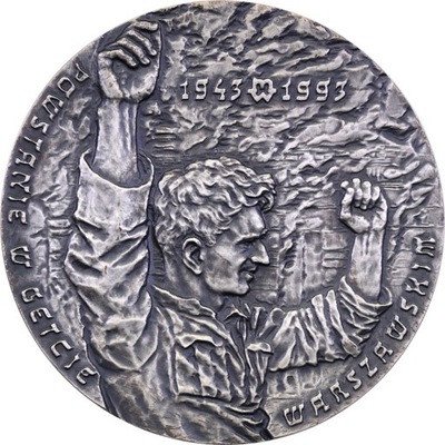 Medal 1993 MW Mordechaj Anielewicz SREBRO st.1