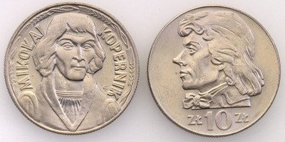 10 zł 1968 + 71 Kopernik + Kościuszko 2 szt. st.1