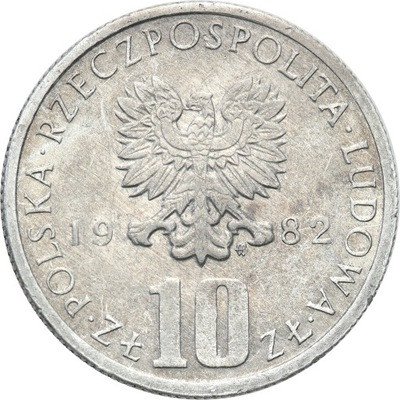 PRÓBA aluminium 10 złotych 1982 B. Prus st.1/1-