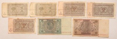 Banknoty Niemcy marki 1929-1937 lot 7 sztuk st.4