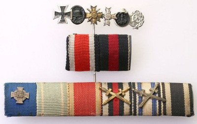 Niemcy III Rzesza Duży zestaw baretek i miniaturek