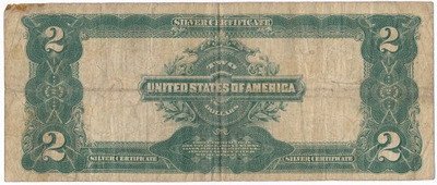 Banknot USA 2 dolary 1899 Silver Certificate st.4