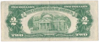 Banknot USA 2 dolary 1953 A red seal st.3