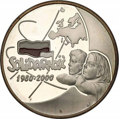 10 złotych 2000 Solidarność 20 lat st.L