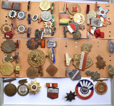 Polska odznaki różne lot 46 sztuk