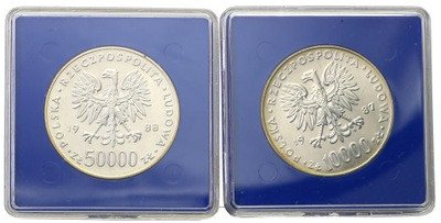 PRL monety srebrne lot 2 sztuk st.1