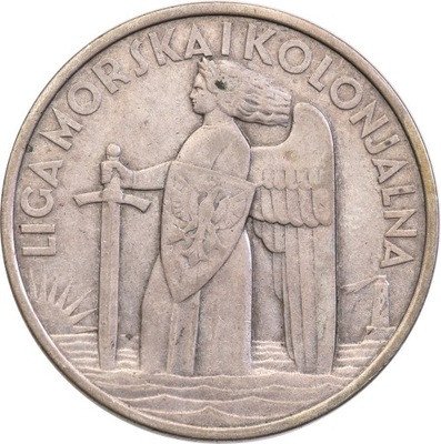 Polska medal 1935 Liga Morska SREBRO st.2