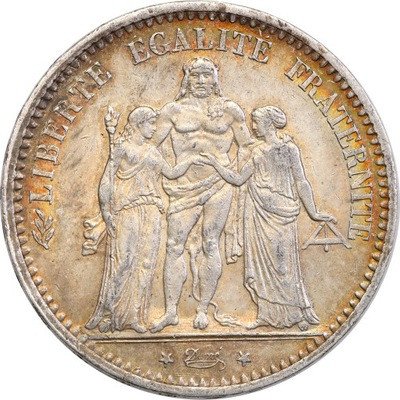 Francja 5 franków 1875 st.2