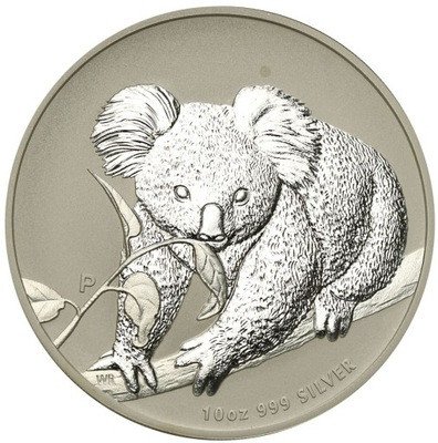 Australia 10 dolarów 2010 koala SREBRO 10 uncji