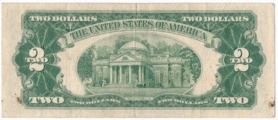 Banknot USA 2 dolary 1953 B red seal st.3