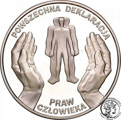 10 złotych 1998 Prawa Człowieka st. L