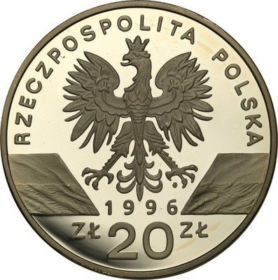 III RP. 20 złotych 1996 Jeże st. L-