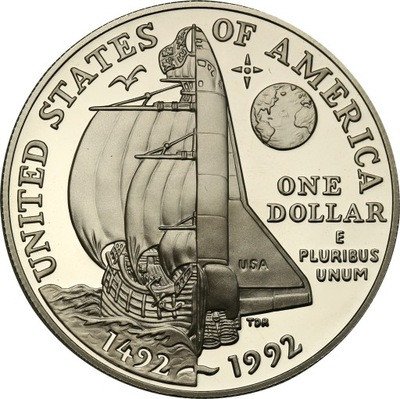USA 1 dolar 1992 Kolumb st.L