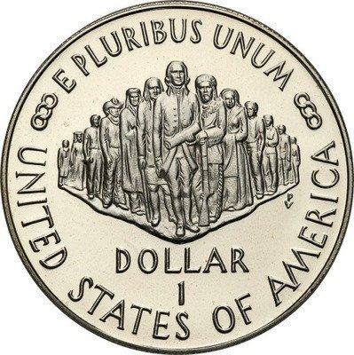 USA 1 dolar 1987 S Konstytucja SREBRO st.1