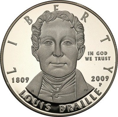 USA 1 dolar 2009 Louis Braille st.L