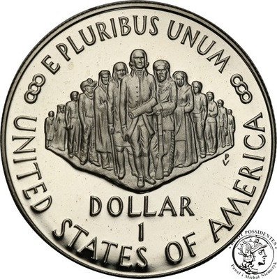 USA 1 dolar 1987 S Konstytucja st.L SREBRO