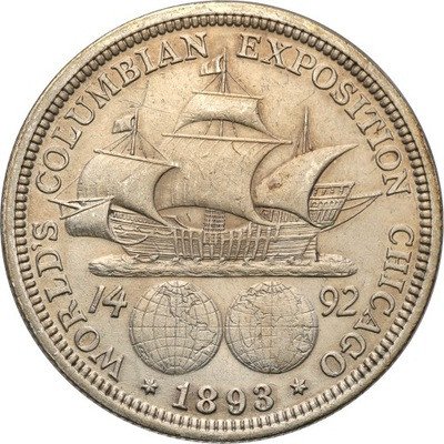 USA 1/2 dolara 1893 Krzysztof Kolumb st.2+