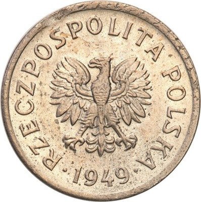 PRL. PRÓBA miedzionikiel 10 groszy 1949 st.1