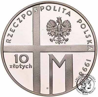 III RP 10 złotych 1998 Jan Paweł II Pontyfikat stL