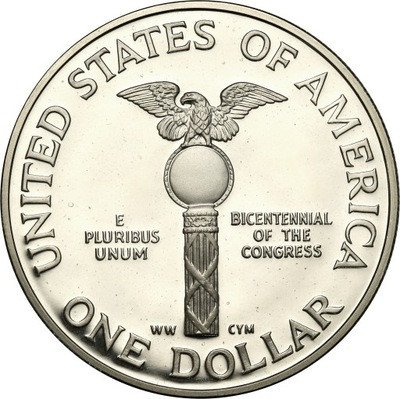 USA 1 dolar 1989 200 lat Kongresu st.L
