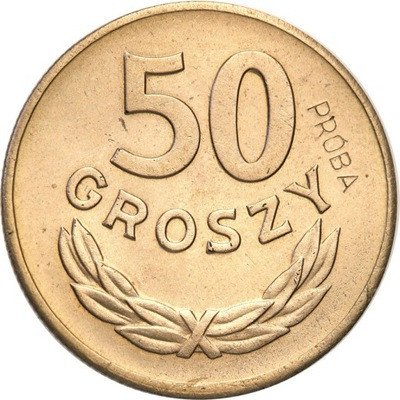 RL. PRÓBA miedzionikiel 50 groszy 1949 st.1/1-