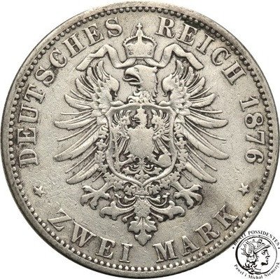 Niemcy Prusy 2 Marki 1876 A st.3