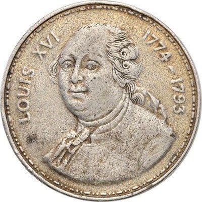 Francja medal Ludwik XVI SREBRO
