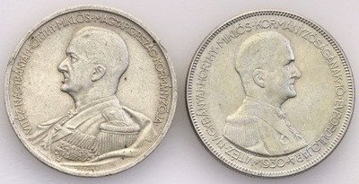 Węgry 5 pengo 1930-1939 zestaw 2szt. st.3+