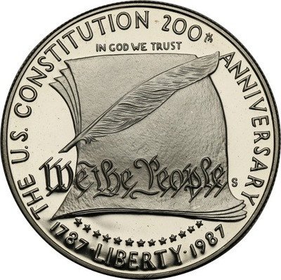 USA 1 dolar 1987 S Konstytucja st.L SREBRO