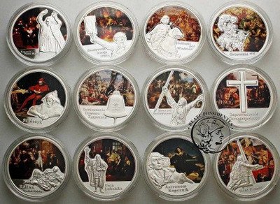 Kolekcja Malarstwo Jana Matejki lot 12 szt. st. L
