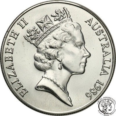Australia 10 dolarów SREBRO 1986 st.1