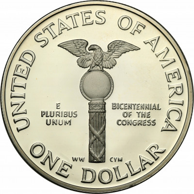 USA 1 dolar 1989 200 lat Kongresu st.L