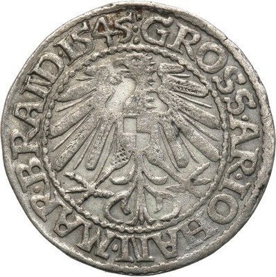 Polska Śląsk Jan Kostrzyński grosz 1545 st.3+