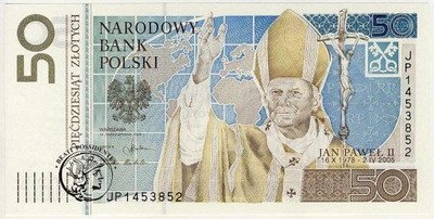 Polska 50 zł Jan Paweł II 2006 st.UNC