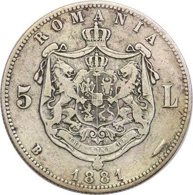 Rumunia 5 Lei 1881 st.3