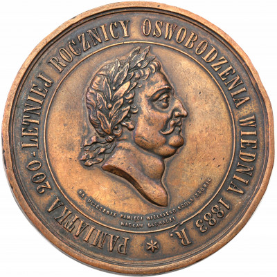 Polska medal 1883 Sobieski st.2