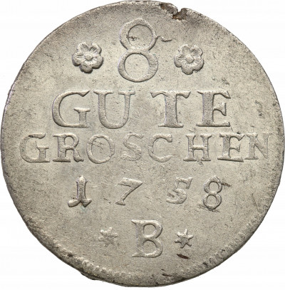 Niemcy Anhalt 8 Gute Groschen 1758 B st.2