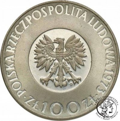 PRL 100 złotych 1973 Kopernik st.L-