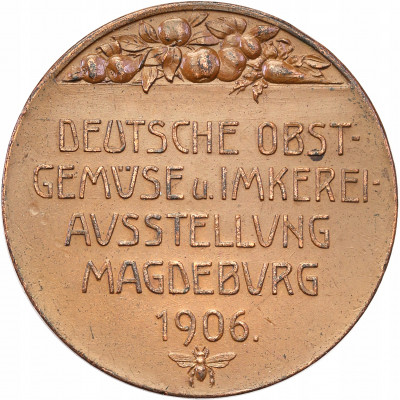 Niemcy Prusy medal 1906 Magdeburg - wystawa st.1