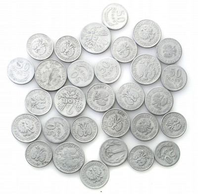 PRL monety Al 1957-1965 lot 30 sztuk