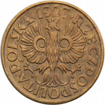 II RP 5 groszy 1923 Piękne st.1